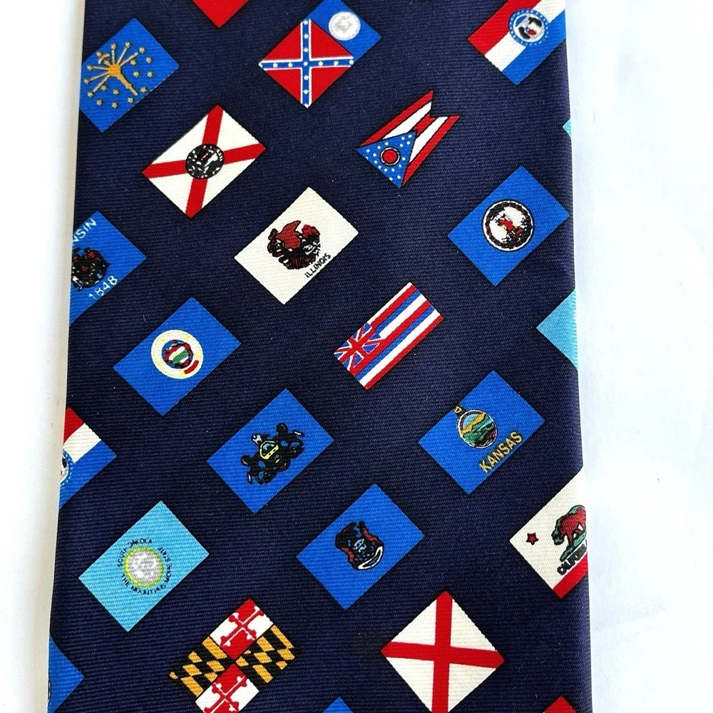 USA United States Flag Silk Necktie Tie 60